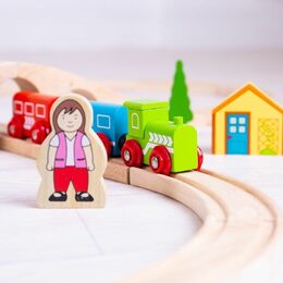 Bigjigs Rail dřevěná vláčkodráha osmička - poškozený obal