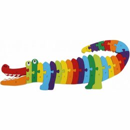 small foot Vkládací puzzle krokodýl ABC