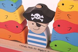 Bigjigs Baby Nasazovací kostky pirát