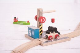 Bigjigs Rail Uhelný dok s jeřábem