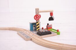 Bigjigs Rail Uhelný dok s jeřábem