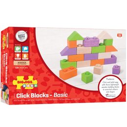 Bigjigs Baby Dřevěné Spojkostky Basic set
