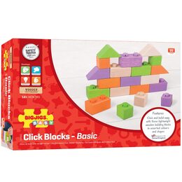 Bigjigs Baby Dřevěné Spojkostky Basic set