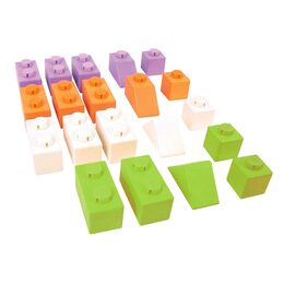 Bigjigs Baby Dřevěné Spojkostky Basic set