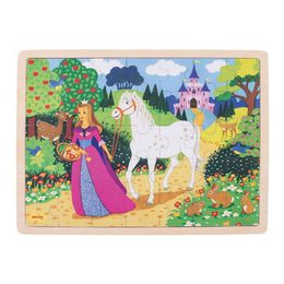 Bigjigs Toys Dřevěné puzzle princezna 35 dílků