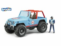 Bruder Modré auto jeep s řidičem