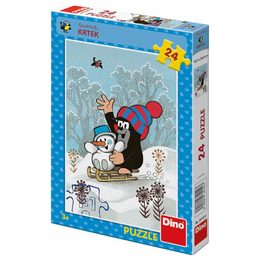 Dino Puzzle Krtek a sněhulák 24 dílků