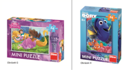 Dino Mini puzzle Disney pohádky 1 ks