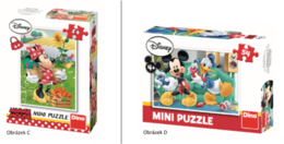 Dino Mini puzzle Disney pohádky 1 ks