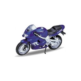Welly - Motocykl Triumph TT600 (2002) model 1:18 modrý