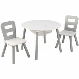 Kidkraft Set stůl a 2 židle bílošedý