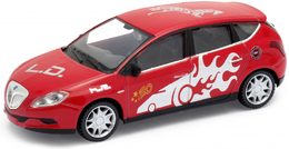 Welly - Lancia Delta model 1:43 červené