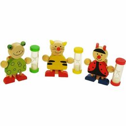 Bigjigs Toys Stojánek na kartáček s přesýpacími hodinami 1 ks