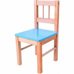 Bigjigs Toys Dřevěná židle modrá