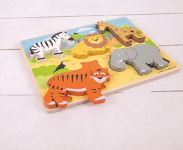 Bigjigs Toys Dřevěné vkládací puzzle Safari