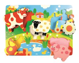Bigjigs Toys Vkládací puzzle farma