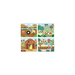 Vilac Dřevěné puzzle Farma 4 v 1
