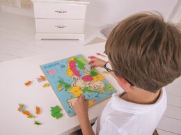 Bigjigs Toys Dřevěné puzzle mapa Evropy 25dílků