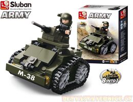Sluban Army 8into1 M38-B0587C Obrněný vůz