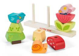 Le Toy Van Petilou Nasazovací kostky Veselá zahrádka