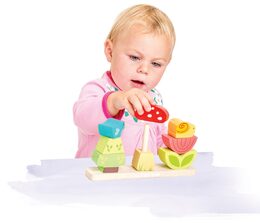 Le Toy Van Petilou Nasazovací kostky Veselá zahrádka