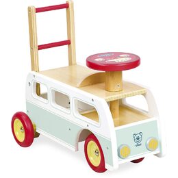 Vilac Dřevěné odrážedlo minibus 2 v 1