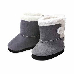 Petitcollin Zimní boty šedé  (pro panenku 28 cm)