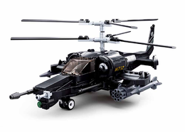 Sluban Model Bricks M38-B0752 Bojový vrtulník Ka-50 Black Shark