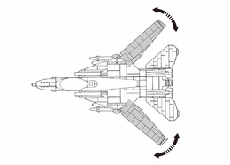 Sluban Model Bricks M38-B0755 Stíhací letoun F-14 Tomcat
