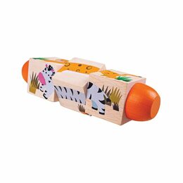 Bigjigs Toys Motorický válec život v džungli