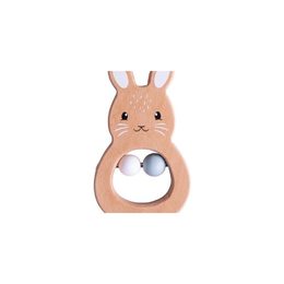 Bigjigs Baby Dřevěné chrastítko králíček