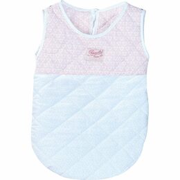 Petitcollin Spací pytel růžovo-bílý (pro panenku 36-40 cm)