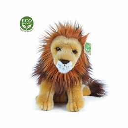 Rappa Plyšový lev sedící 25 cm ECO-FRIENDLY