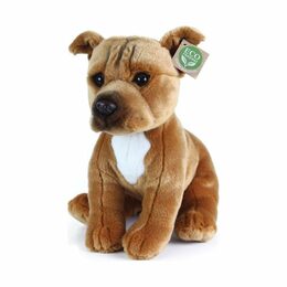 Rappa Plyšový pes stafordšírský bulteriér sedící 30 cm ECO-FRIENDLY