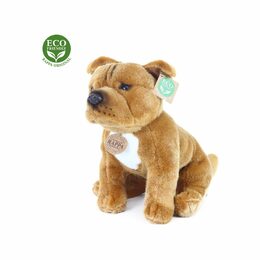 Rappa Plyšový pes stafordšírský bulteriér sedící 30 cm ECO-FRIENDLY