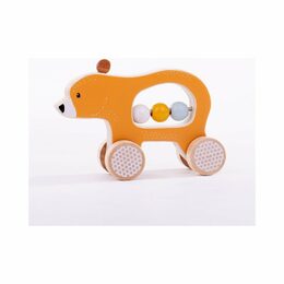 Bigjigs Toys Medvídek na kolečkách - poškozený obal