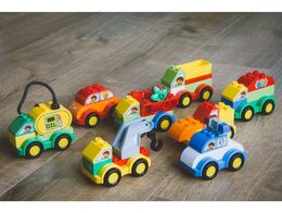 L-W Toys Junior kostky Auta 62 ks