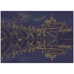 Dino Puzzle neonové Andělský hrad 1000 dílků