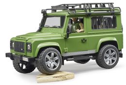 Bruder LAND ROVER DEFENDER s figurkou myslivce, psa a příslušenstvím