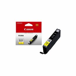 Inkoustová náplň Canon CLI-551 Y, 330 stran originální - žlutá (6511B001)