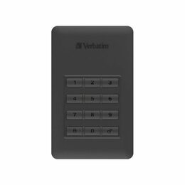 HDD ext. 2,5" Verbatim Store 'n' Go 1TB, s numerickou klávesnicí pro šifrování - stříbrný/šedý