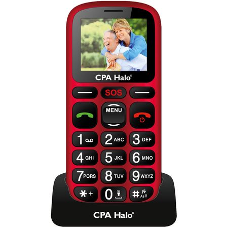 Mobilní telefon senior CPA HALO 16 červený