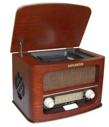 Radiopřijímač s CD Hyundai RC606 RETRO, třešeň