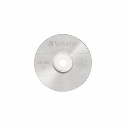 Disk Verbatim CD-RW 700MB/80 min. 8-12x, jewel box,10ks