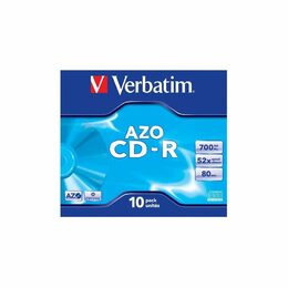 Disk Verbatim CD-R 700MB/80min, 52x, Crystal, jewel box, 10ks