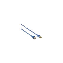 Kabel Hama USB 3.0, 1,8m, prodlužovací - modrý