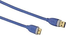 Kabel Hama MicroUSB, 1,8m - modrý