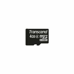 Paměťová karta Transcend MicroSDHC 4GB Class4 + adapter (TS4GUSDHC4)