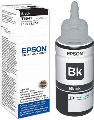 Inkoustová náplň Epson T6641, 70ml originální - černý (C13T66414A10)