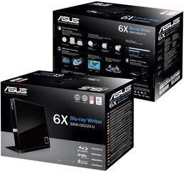 Externí Blu-ray vypalovačka Asus SBW-06D2X-U - černá (90DT20305UA11KZ)